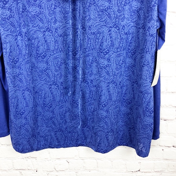 The Balance Collection | Royal Blue Pansy Burnout Tunic | Size 3X - Picture 3 of 8
